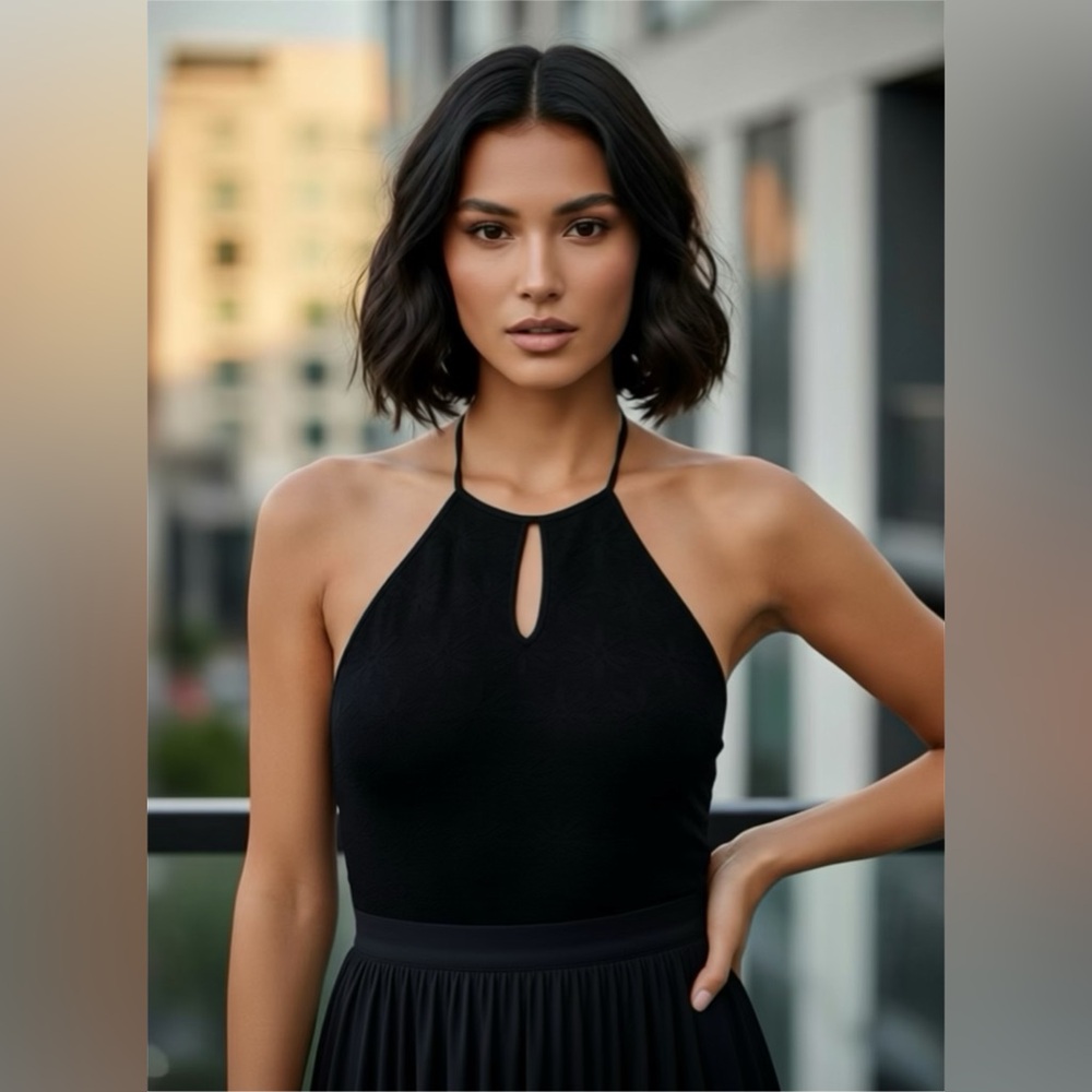 Target Black Keyhole Bodysuit